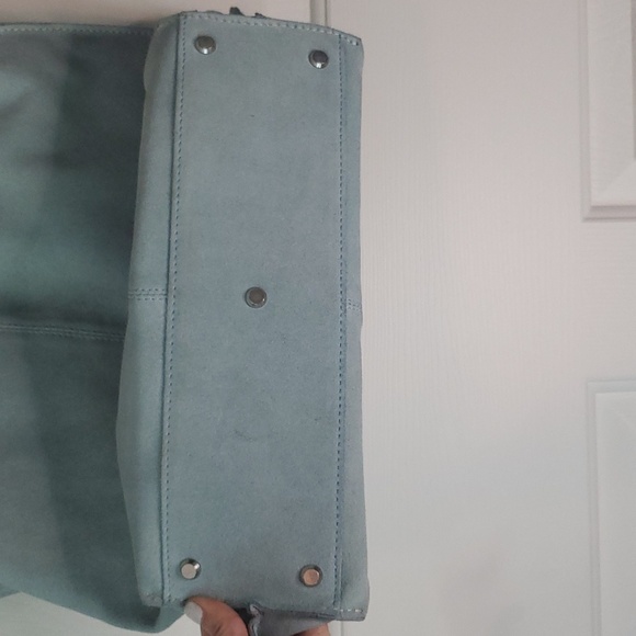 Blue Suede J. McLaughlin tote - Picture 4 of 6
